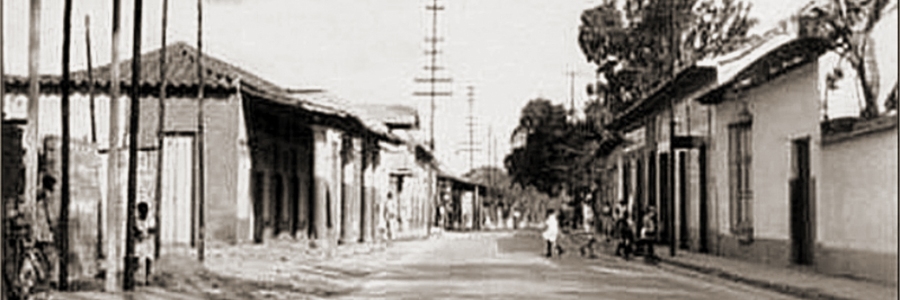 Calle Real del pueblito Sabana Grande, 1910